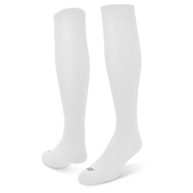 Sof Sole All Sport Over-the-Calf Team Athletic Performance Socks ,2 Pair, Medium, White