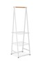 Brabantia - Linn Clothes Rack - Multi-Functional - Space Saver - Adjustable Shelves - Wardrobe Hanging - Drying Rack - Freestanding - Stable - White - Small