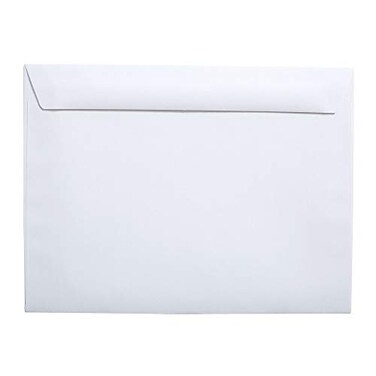 Staples Booklet Envelopes, 9x12 Inch, Side-Opening, White, 100/Bx