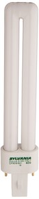 LEDVANCE Sylvania Dulux S CFL Compact Fluorescent Light Bulb, 2 Pin, 9W, 1 Pack