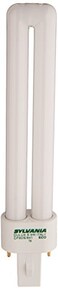 LEDVANCE Sylvania Dulux S CFL Compact Fluorescent Light Bulb, 2 Pin, 9W, 1 Pack