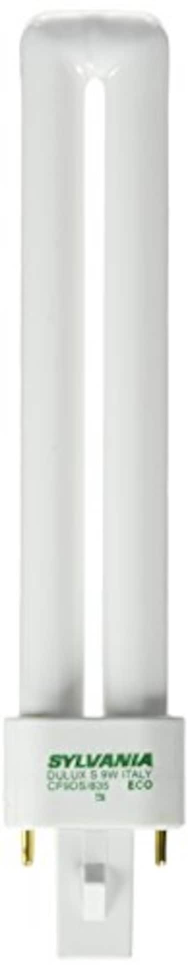 LEDVANCE Sylvania Dulux S CFL Compact Fluorescent Light Bulb, 2 Pin, 9W, 1 Pack