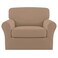 Easy-Going 2 Pieces Stretch Sofa Slipcover for Armchair Washable