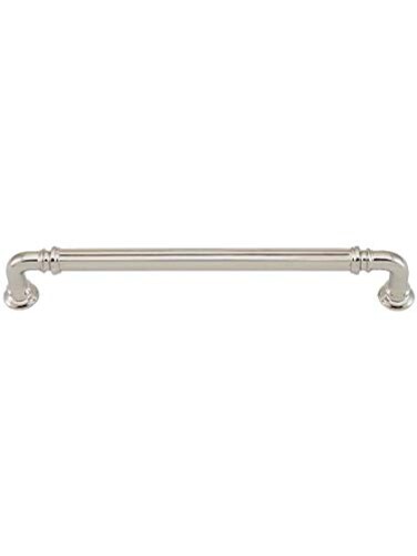 Top Knobs TK324PN Chareau Collection 7" Reeded Pull, Polished Nickel