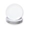 Miicol Small Dessert Plates Set of 6, Ceramic White Appetizer Plates 6 Inch