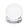 Miicol Small Dessert Plates Set of 6, Ceramic White Appetizer Plates 6 Inch