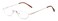 Readers The Lynwood Unisex Half Moon Half Frame 2.00 Gold