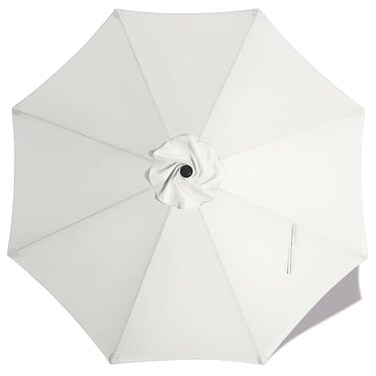 MASTERCANOPY 9 ft Replacement Canopy for 8 Ribs - White