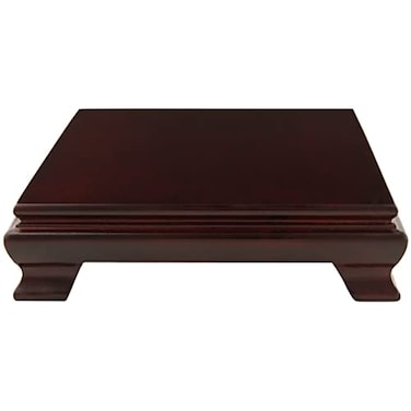 Red Lantern Rosewood Square Base Stand - 8 in.