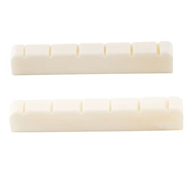 Musiclily Basic 6 String Classical Guitar Bone Nut DJ-03 52x6x9/8.5mm 2Pcs