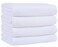 KinHwa Microfiber Hand Towels 4 Pk White, Soft Absorbent Face Towels