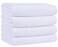 KinHwa Microfiber Hand Towels 4 Pk White, Soft Absorbent Face Towels