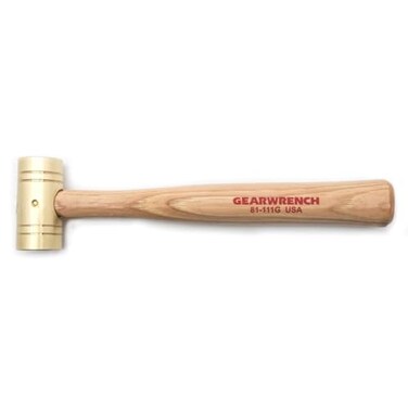 GEARWRENCH Brass Hammer with Hickory Handle1 lb.81-111G