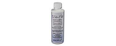 Tandy Leather Eco-Flo Easy-Carve Concentrate - Improves Tooling Control and Smooth Swivel Knife Cuts on Veg Tan Leather - Casing Prep Formula Bottle - 8 oz