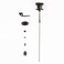 National Hardware Gate Latch Cable Pull, 10 3/4 in, Spring Loaded, Black