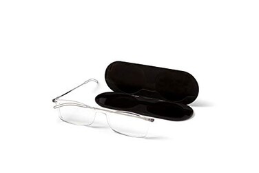 ThinOptics Unisex Adult Glasses Reading, Regular Case / Rectangle Clear, 2.00 US