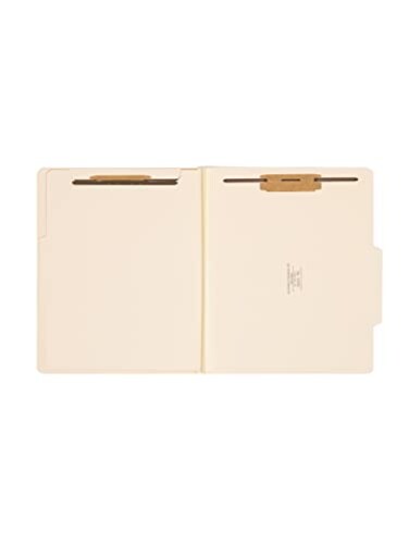 Smead Classification File Folder, 2" Expansion, 2/5-Cut Tab, Letter Size, 10 per Box ,1 Divider, Manila