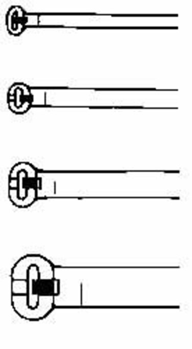 ThomasBetts TY24MFR Cable Tie, Flame Retardant, 40 lb, 5.5
