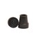 Harvy Canes Nev-a-Slip 1/2" Standard Replacement Cane Tip- Black ,4 Pack