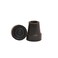Harvy Canes Nev-a-Slip 1/2" Standard Replacement Cane Tip- Black ,4 Pack