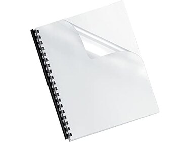 Fellowes Binding Presentation Covers, 8mil, Letter, 25 Pack, Clear ,52043