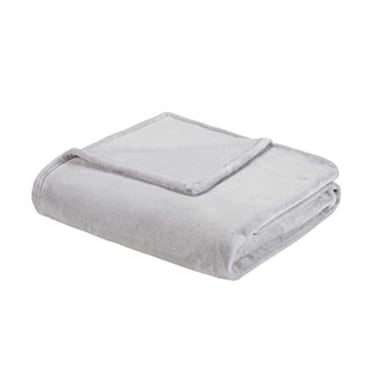 Intelligent Design Microlight Plush All Season Blanket, King, Grey