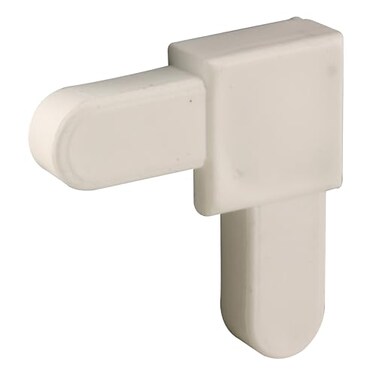 Prime-Line PL 14336 1/4 x 5/8 In. White Plastic Mobile Home Screen Frame Corner ,20 Pack