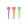IZZO Golf Plastic Golf Tees, 1.5 Inch, Neon Mix, 100 Pack