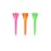 IZZO Golf Plastic Golf Tees, 1.5 Inch, Neon Mix, 100 Pack