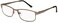Foster Grant Men's Samson Rectangle Blue Light Reading Glasses, metal