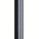 Kichler 9595BK Accessory Outdoor Fluted Post, Black, 84-Inch