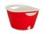 CreativeWare, Aqua Double Walled Party Tub With Drain Plug 4.375 Gl, Red