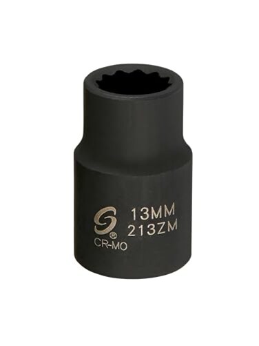 Sunex Tools Sunex 213zm 1/2-Inch Drive 13-mm 12-Point Impact Socket
