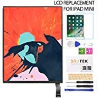 SRJTEK for iPad mini A1432 LCD Screen Replacement for iPad mini 1 2012 7.9" A1432 A1455 A1454 LCD Display Screen Repair Kits ,Not Including Digitizer Screen