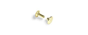 Tandy Leather Rapid Rivets Small Brass Plate, 100 Pack