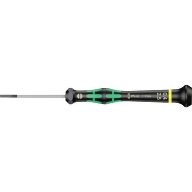 Wera 05117994001 Kraftform Micro 2035 Slotted Electronics Precision Screwdriver, 2.5mm Head, 50mm Blade Length