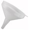 Winco 6 1/4" White Plastic Commercial Funnel