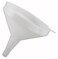 Winco 6 1/4" White Plastic Commercial Funnel