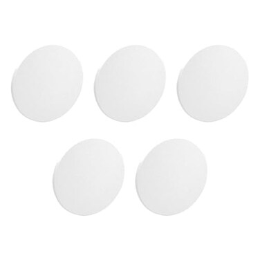 Prime-Line MP9265 Vinyl Circular Wall Protector with Self-Adhesive Backing, 7-In. Diameter, White ,5 Pack