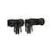 Sellstrom Faceshield Adapter, Slotted, 1 Pair, Balck, S61970