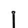 ThomasBetts Thomas and Betts TY523MX Cable Tie 18lb 4" Ultraviolet Resistant Black Nylon, Stainless Steel Locking Device, 100 Pack