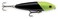 Rapala Skitter Walk 08 Black Chartreuse Head