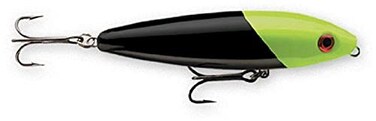 Rapala Skitter Walk 08 Black Chartreuse Head