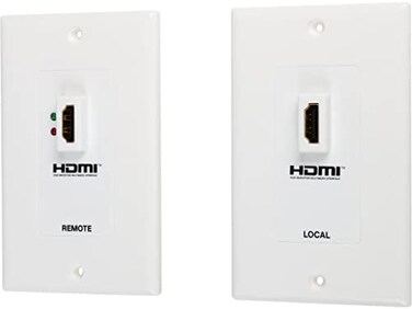 Tripp Lite HDMI Over Dual Cat5/Cat6 Extender Wall Plate Kit with Transmitter and Receiver, TAA, 3 Year ,P167-000