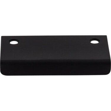 Top Knobs Tab 2 1/4" Center to Center Finger Pull Flat Black