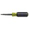 Klein Tools 32527 Multi-Bit Screwdriver/Nut Driver, 11-in-1 with Phillips, Slotted, Square, and Schrader Bits and Nut Drivers