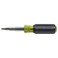 Klein Tools 32527 Multi-Bit Screwdriver/Nut Driver, 11-in-1 with Phillips, Slotted, Square, and Schrader Bits and Nut Drivers