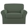 Easy-Going 2 Pieces Stretch Sofa Slipcover for Armchair Washable