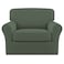 Easy-Going 2 Pieces Stretch Sofa Slipcover for Armchair Washable
