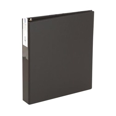 Avery Standard 3 Ring Binder, 2" Round Rings, 1 Black Binder